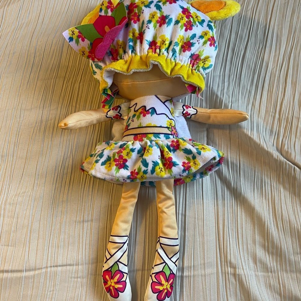 Flip Zee girls plush 2‎ in 1 doll yarn hair floral - Picture 5 of 8